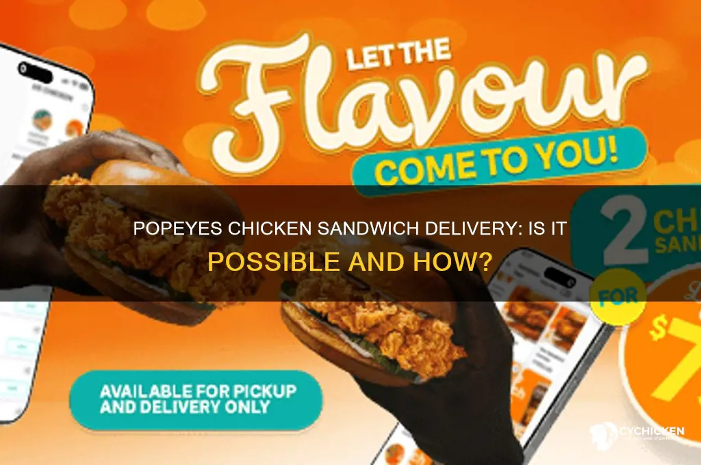 can popeyes chicken sandwich be delivered