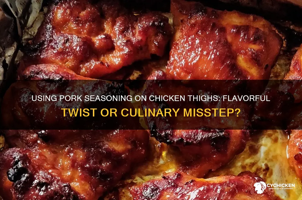 can pork seasoning be used for chicken thighs