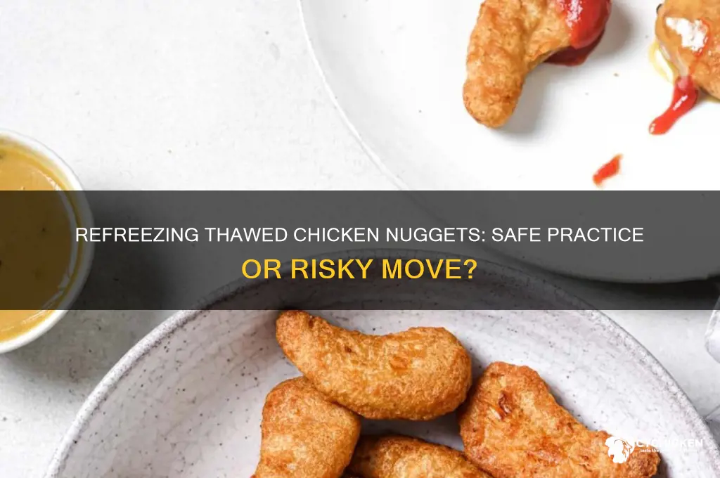 can thawed chicken nuggets be refrozen