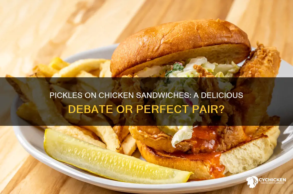 can u put pickles on a chicken sandwich