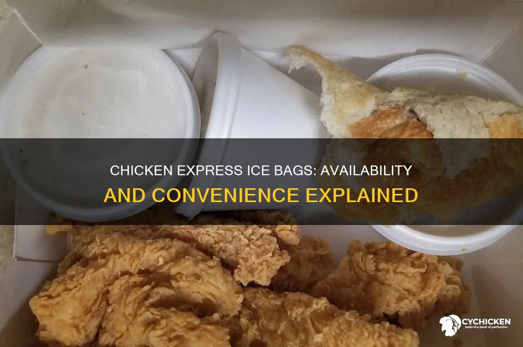 can yo buy bags of ice at chicken express