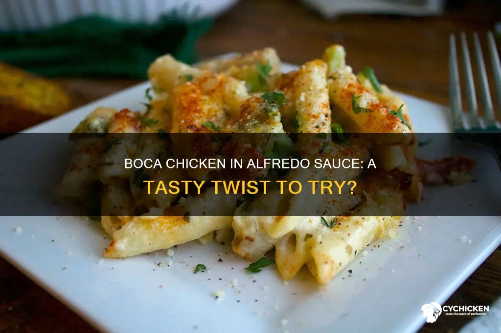 can you add boca chicken to alfredo sauce