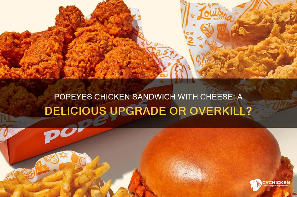 can you add cheese to popeyes chicken sandwich