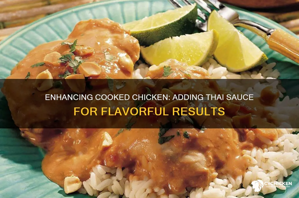 can you add thai sauce to chicken after cooked