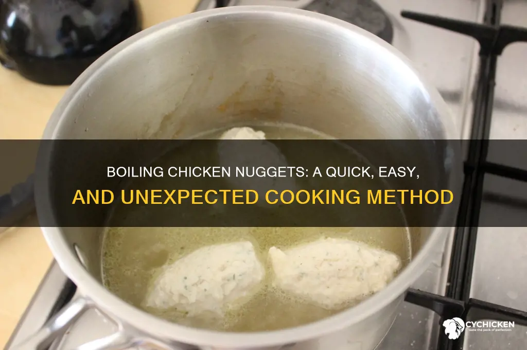 can you boil chicken nuggets