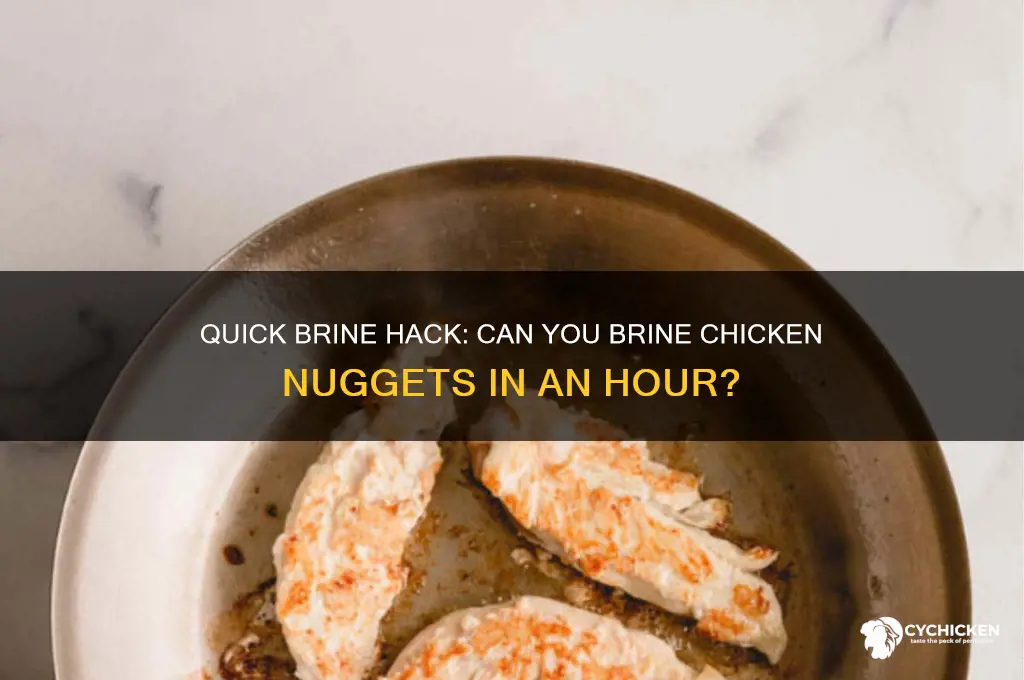 can you brine chicken nuggets in an hour