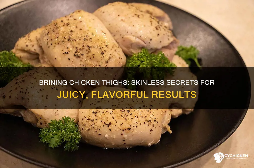 can you brine chicken thighs without the skin