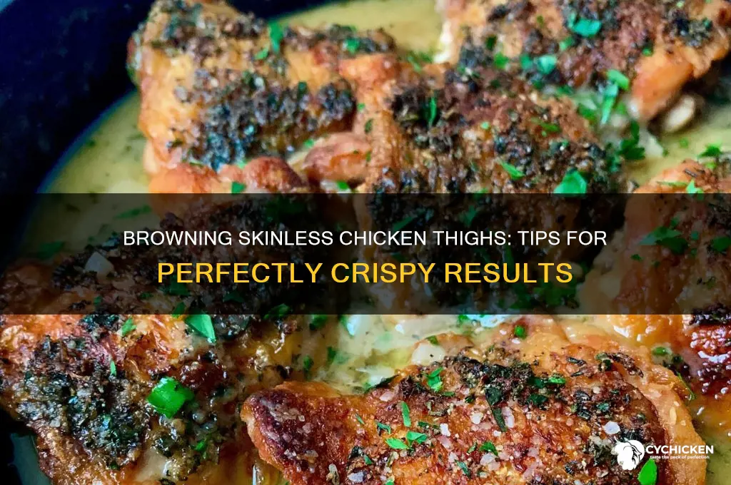 can you brown skinless chicken thighs