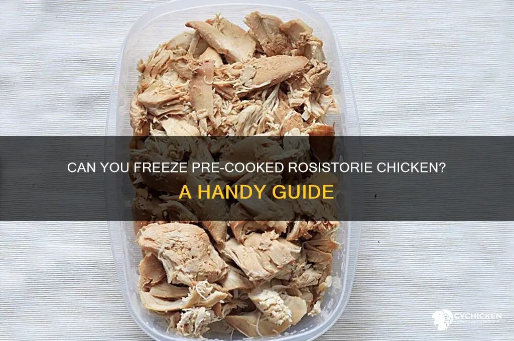 can you buy a cooked rosistorie chicken and freeze it