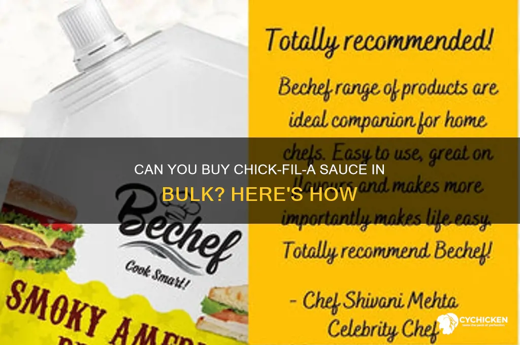 can you buy a tub of chick fil a sauce