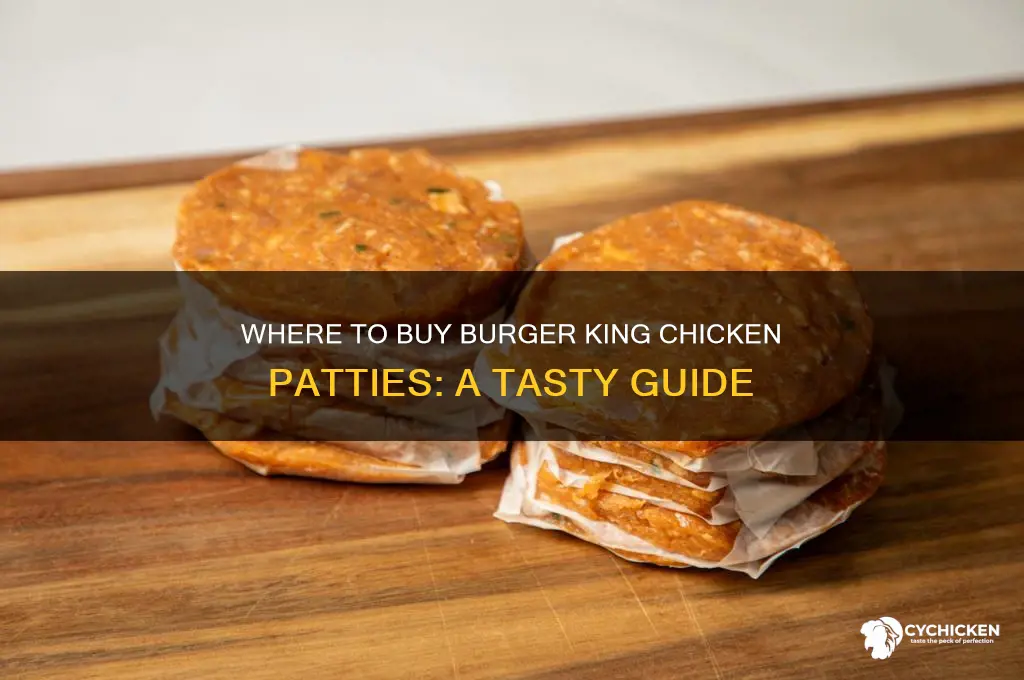 can you buy burger king chicken patties
