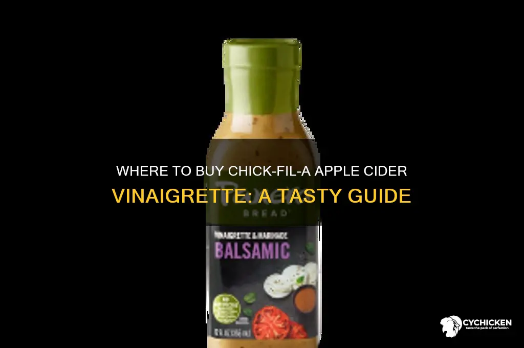 can you buy chick fil a apple cider vinaigrette