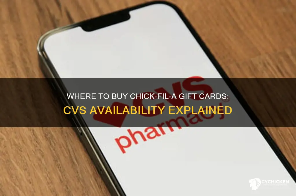 can you buy chick fil a gift cards at cvs