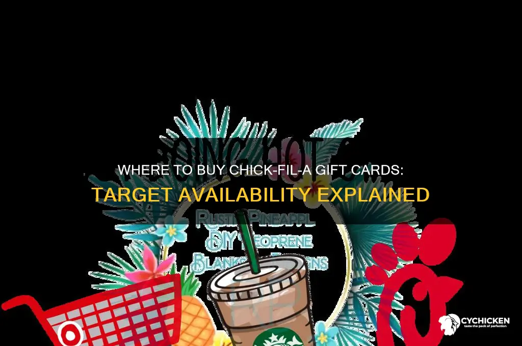 can you buy chick fil a gift cards at target