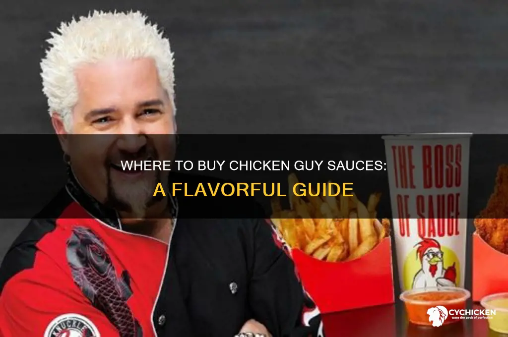 can you buy chicken guy sauces