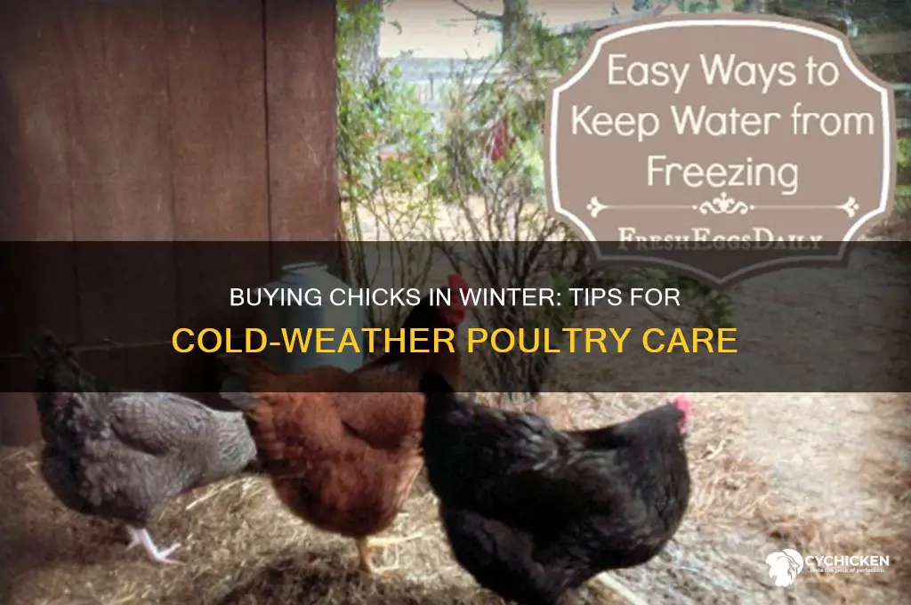 can you buy chicks in the winter
