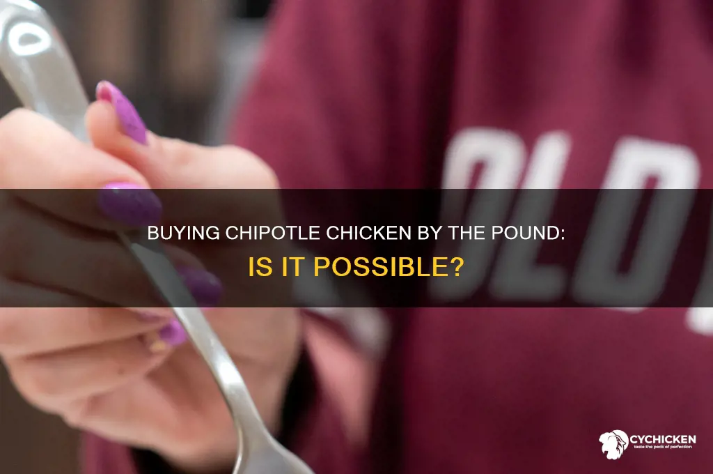 can you buy chipotle chicken by the pound