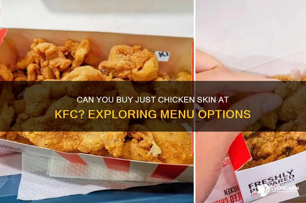 can you buy just chicken skin at kfc