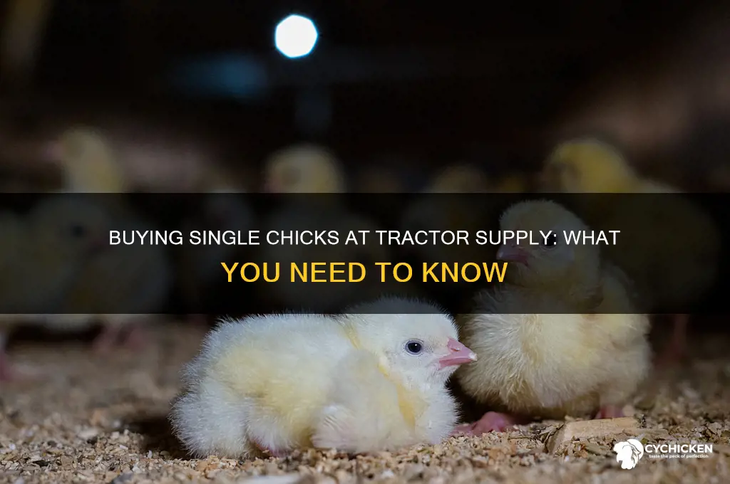 can you buy single chicks at tractor supply