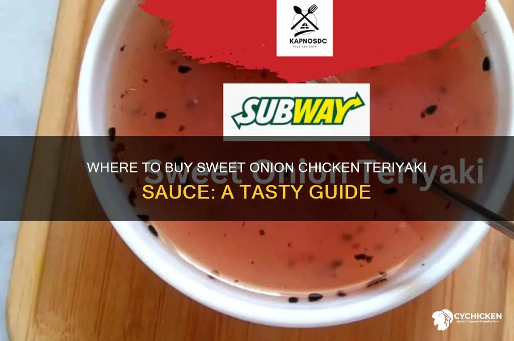 can you buy sweet onion chicken teriyaki sauce