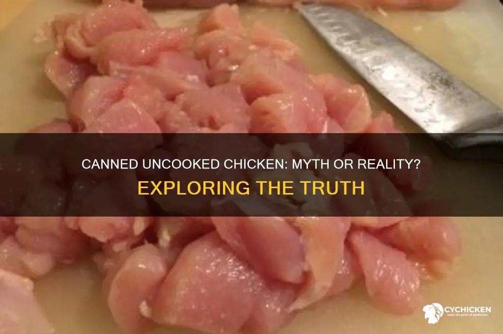 can you buy uncooked chicken in a can