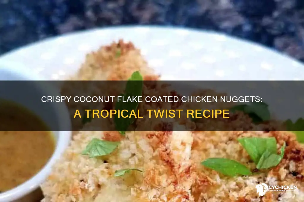 can you coat chicken nuggets with coconut flakes