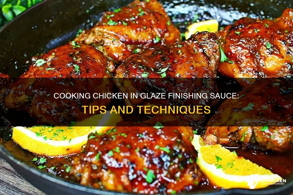 can you cook chicken in a glaze finishing sauce