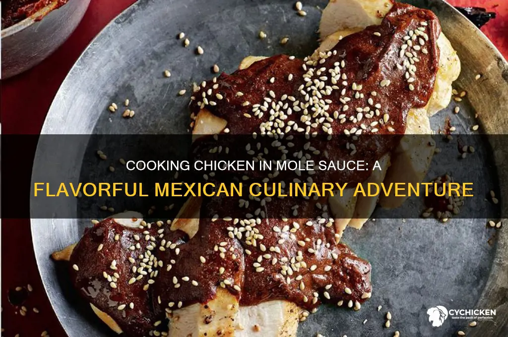 can you cook chicken in mole sauce
