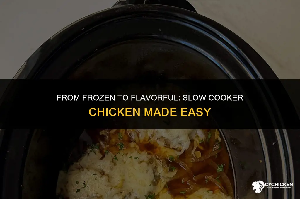 can you cook chicken in slow cooker from frozen