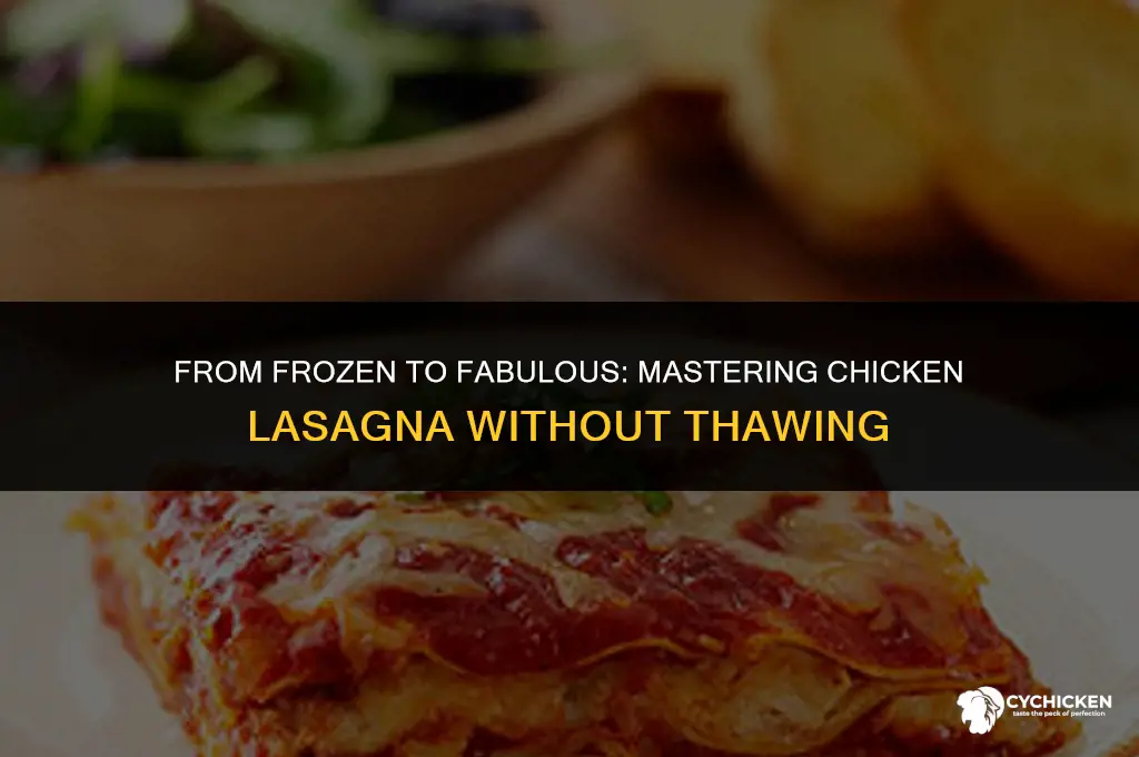 can you cook chicken lasagna from frozen