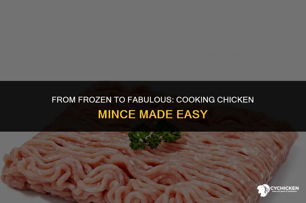 can you cook chicken mince from frozen