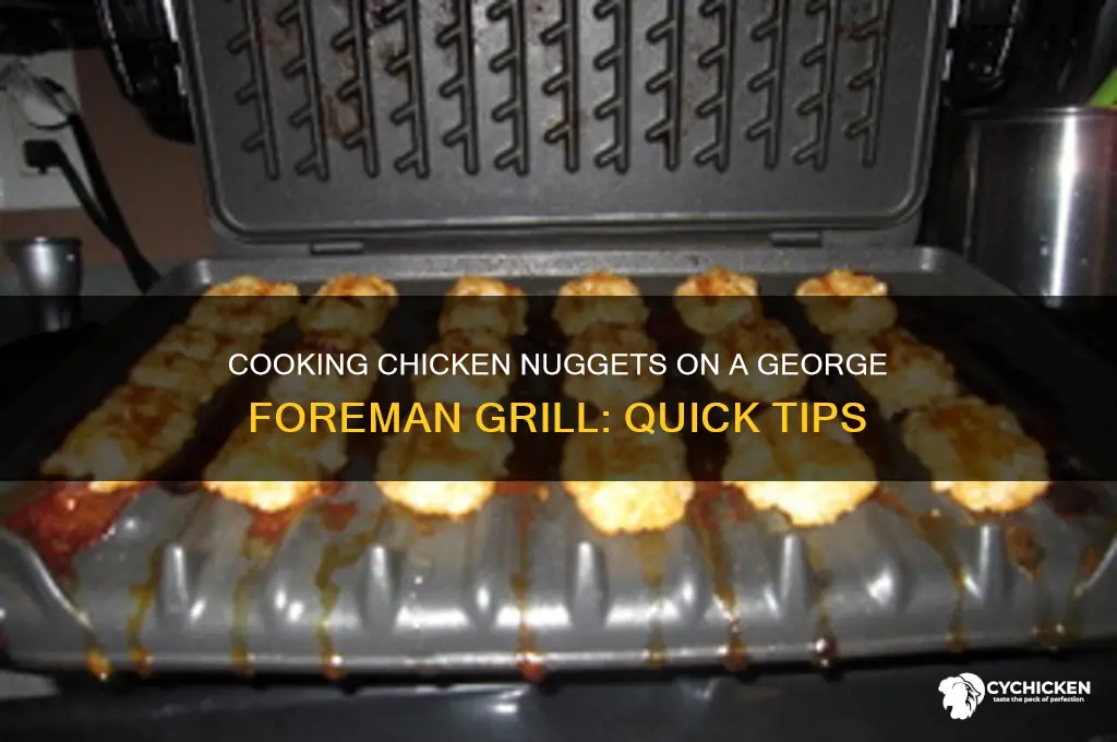 can you cook chicken nuggets on a george foreman