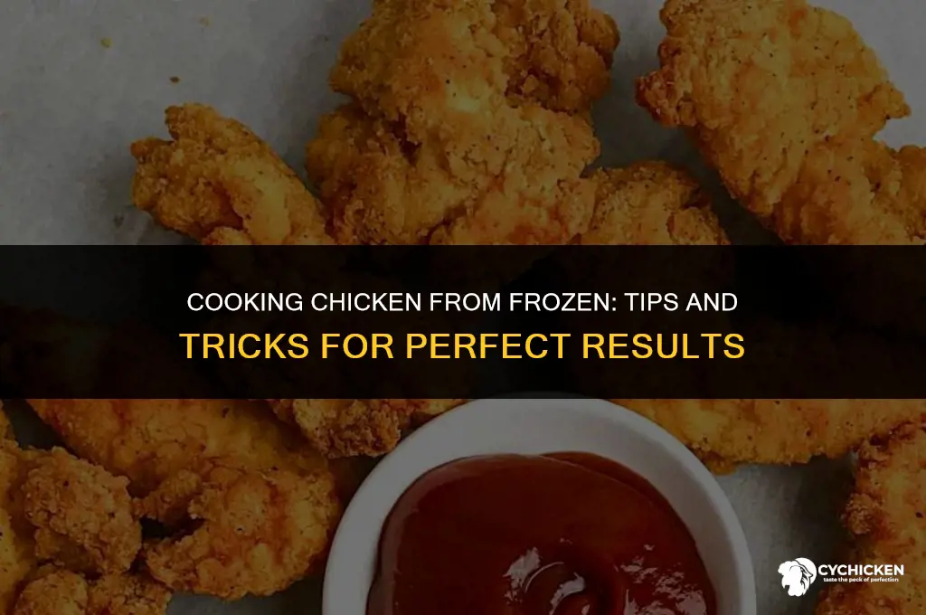 can you cook chicken partially frozen
