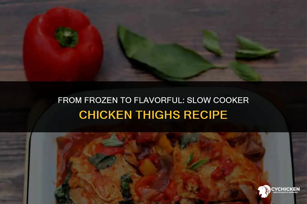 can you cook chicken thighs from frozen in slow cooker