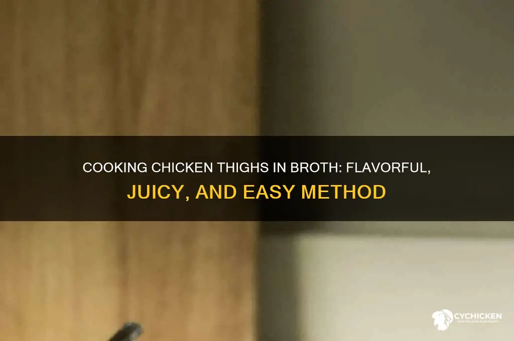 can you cook chicken thighs in chicken broth