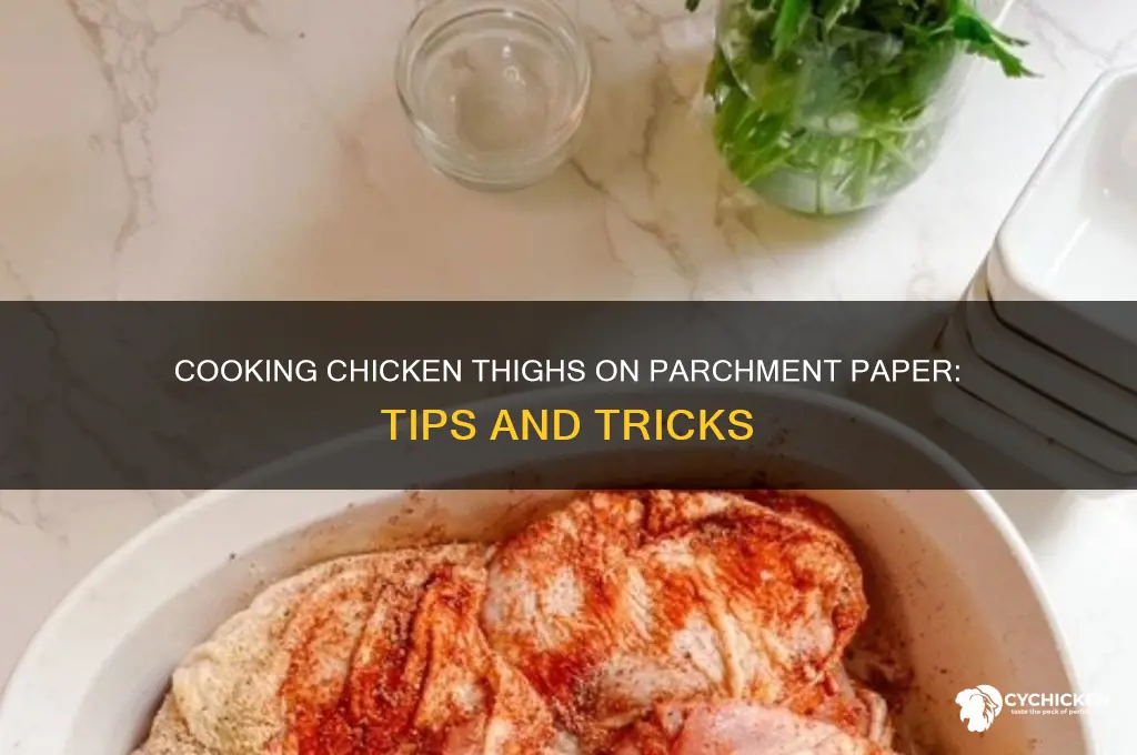 can you cook chicken thighs on parchment paper