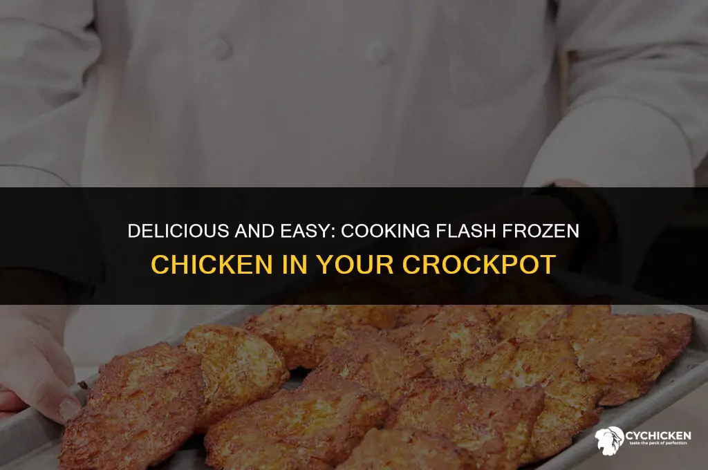 can you cook flash frozen chicken in the crockpot