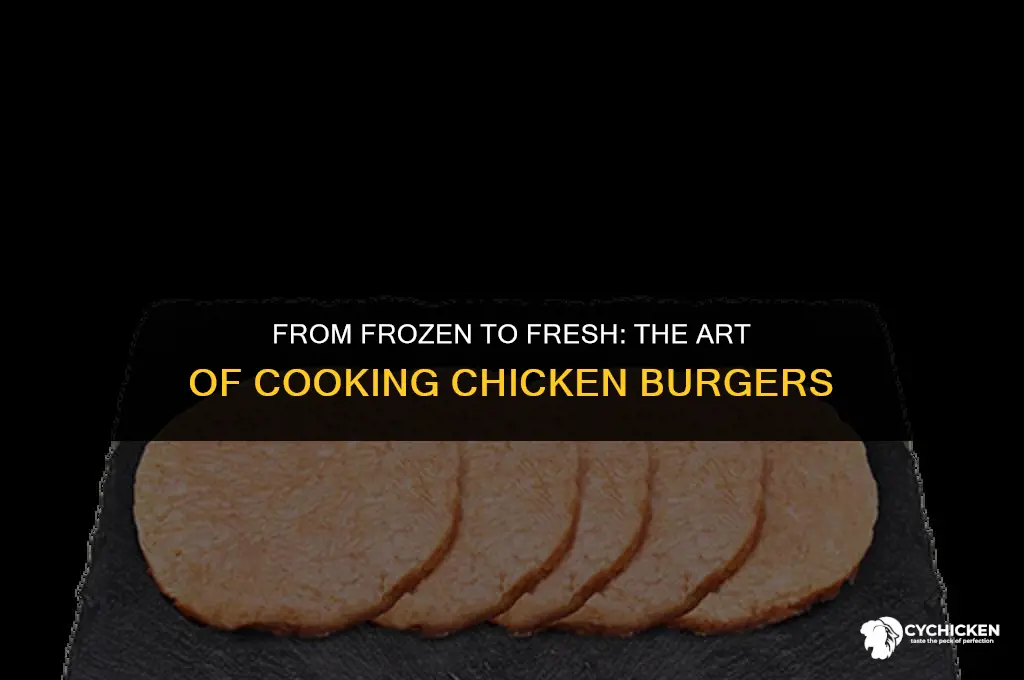 can you cook fresh chicken burgers from frozen