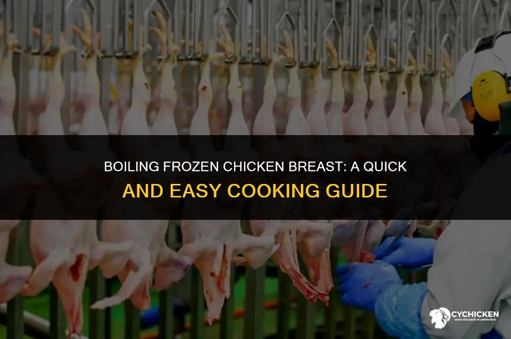 can you cook frozen chicken breast by boiling it