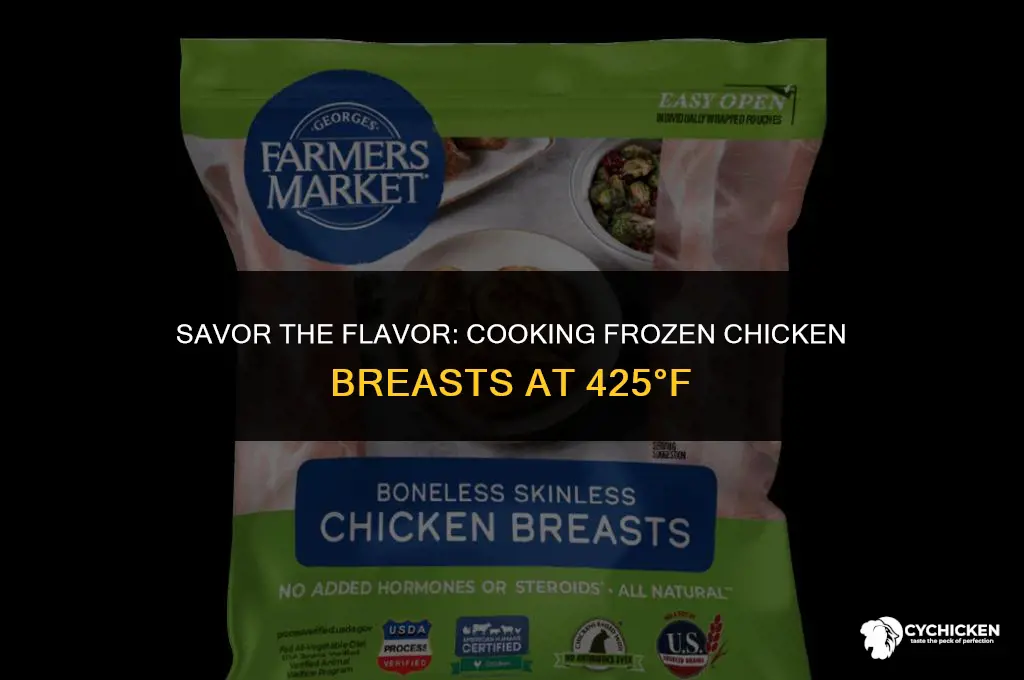 can you cook frozen chicken breasts at 425