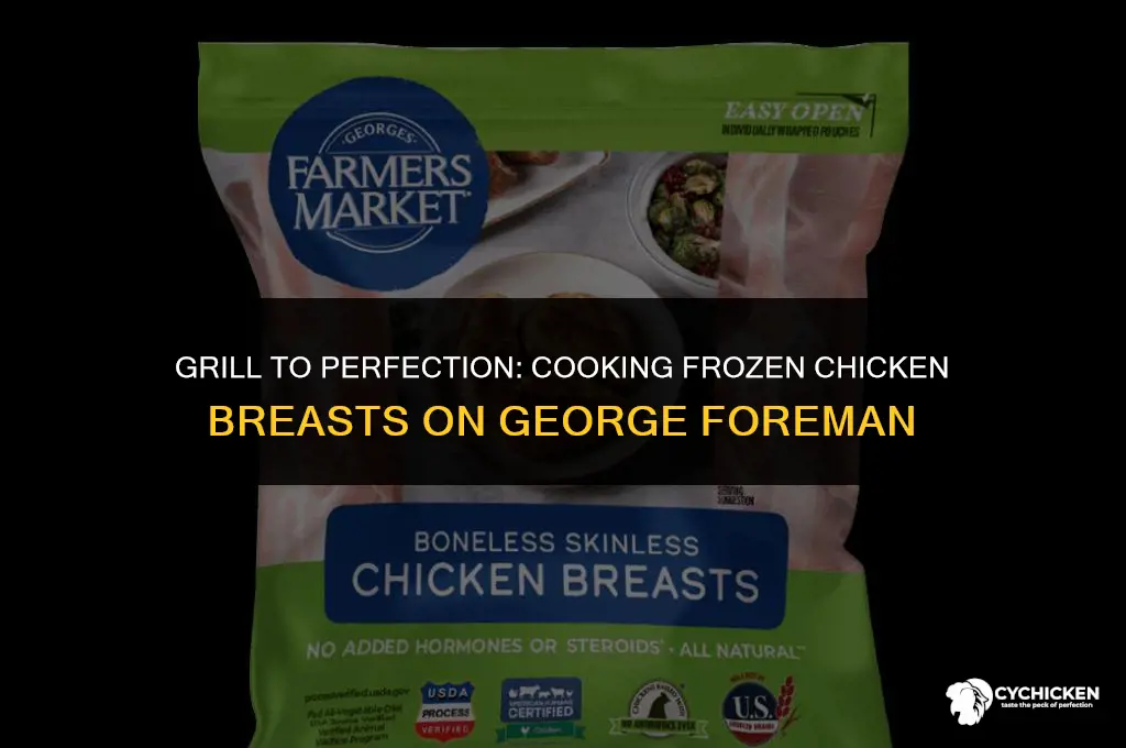 can you cook frozen chicken breasts on george foreman