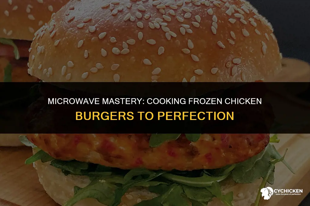 can you cook frozen chicken burgers in the microwave