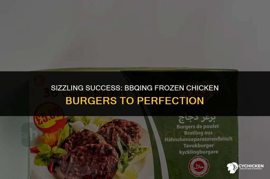 can you cook frozen chicken burgers on a bbq
