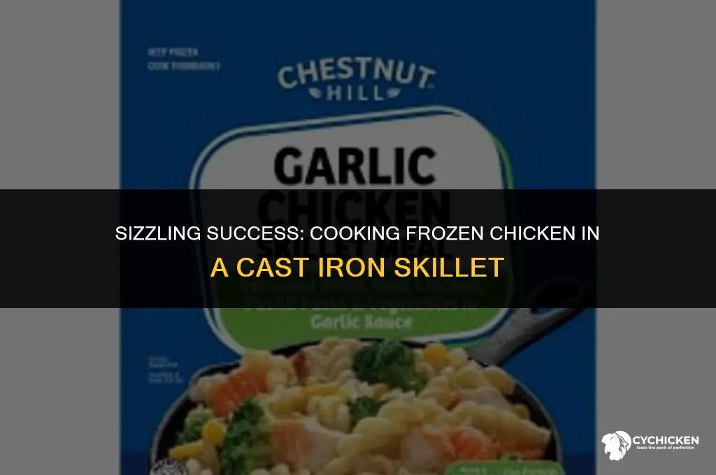 can you cook frozen chicken in a cast iron skillet