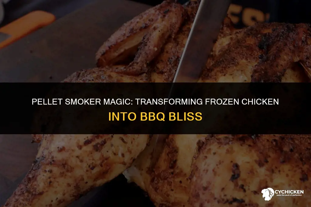 can you cook frozen chicken in a pellet smoker