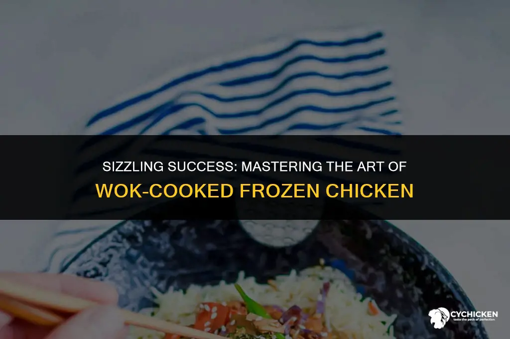 can you cook frozen chicken in a wok