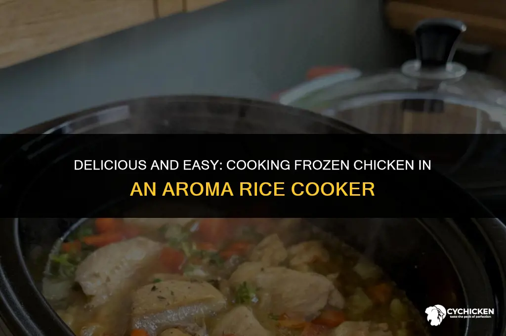 can you cook frozen chicken in aroma rice cooker