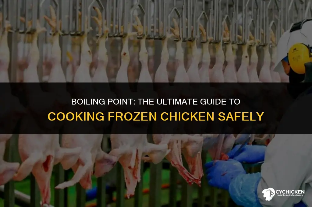 can you cook frozen chicken in boiling water