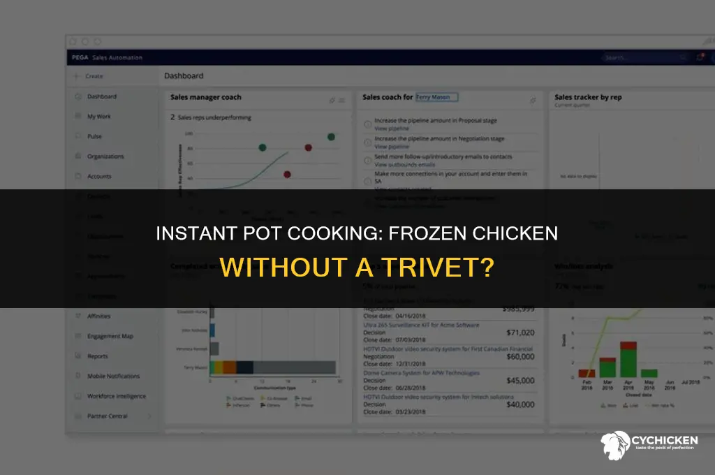 can you cook frozen chicken in instant pot without trivet