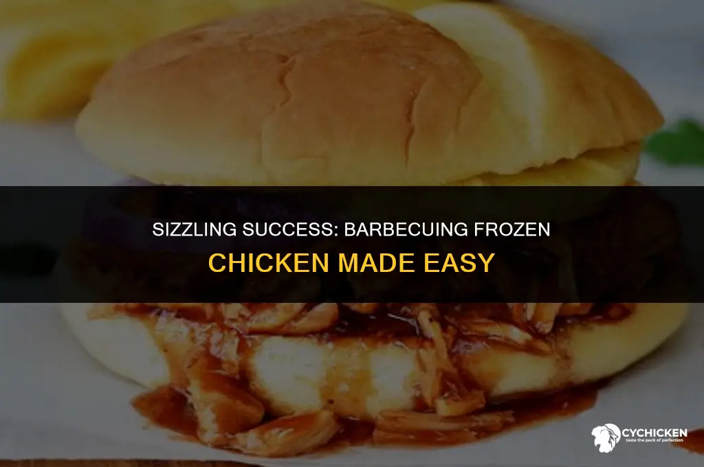 can you cook frozen chicken on a barbecue